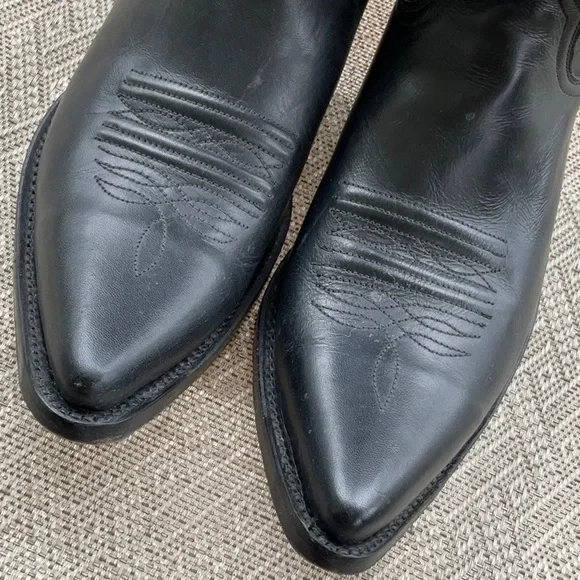 Go West Black Cowboy Men’s Boots Size 39.5